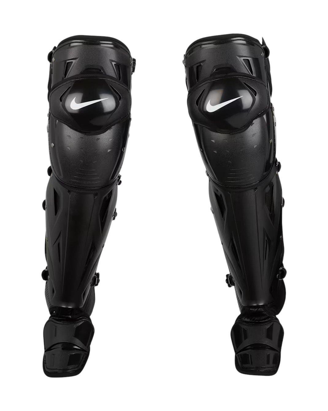 Nike Adults' Diamond Elite Baseball Leg Guards - Black/White - BLACK/WHITE